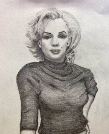 Monroe Pencil Drawing