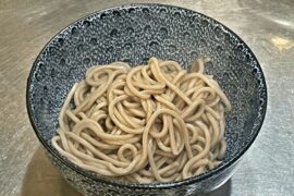 Put soba in a bowl