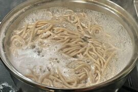 Warming up the soba
