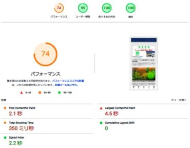 Measurement results mobile phone